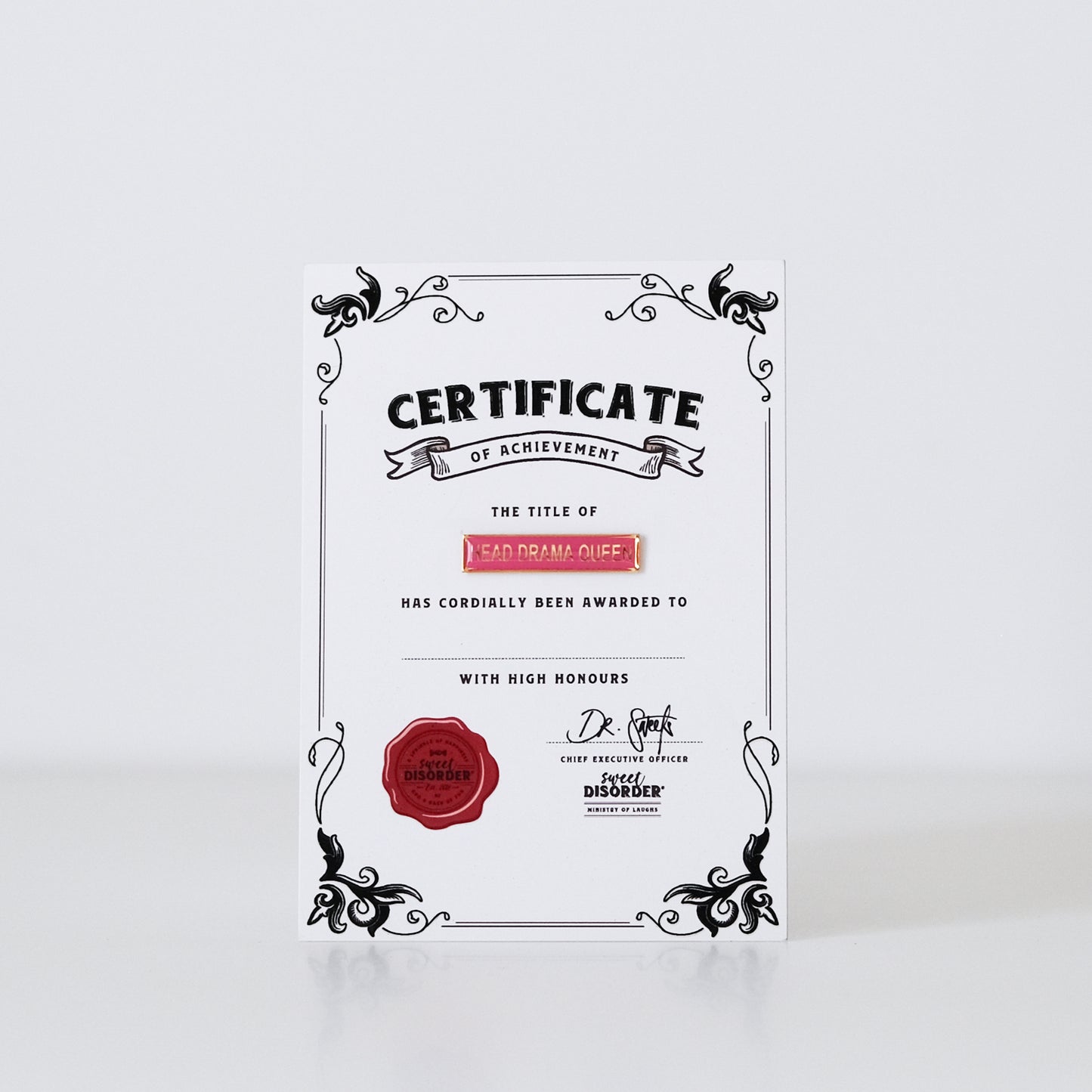 Head Drama Queen Award Badge