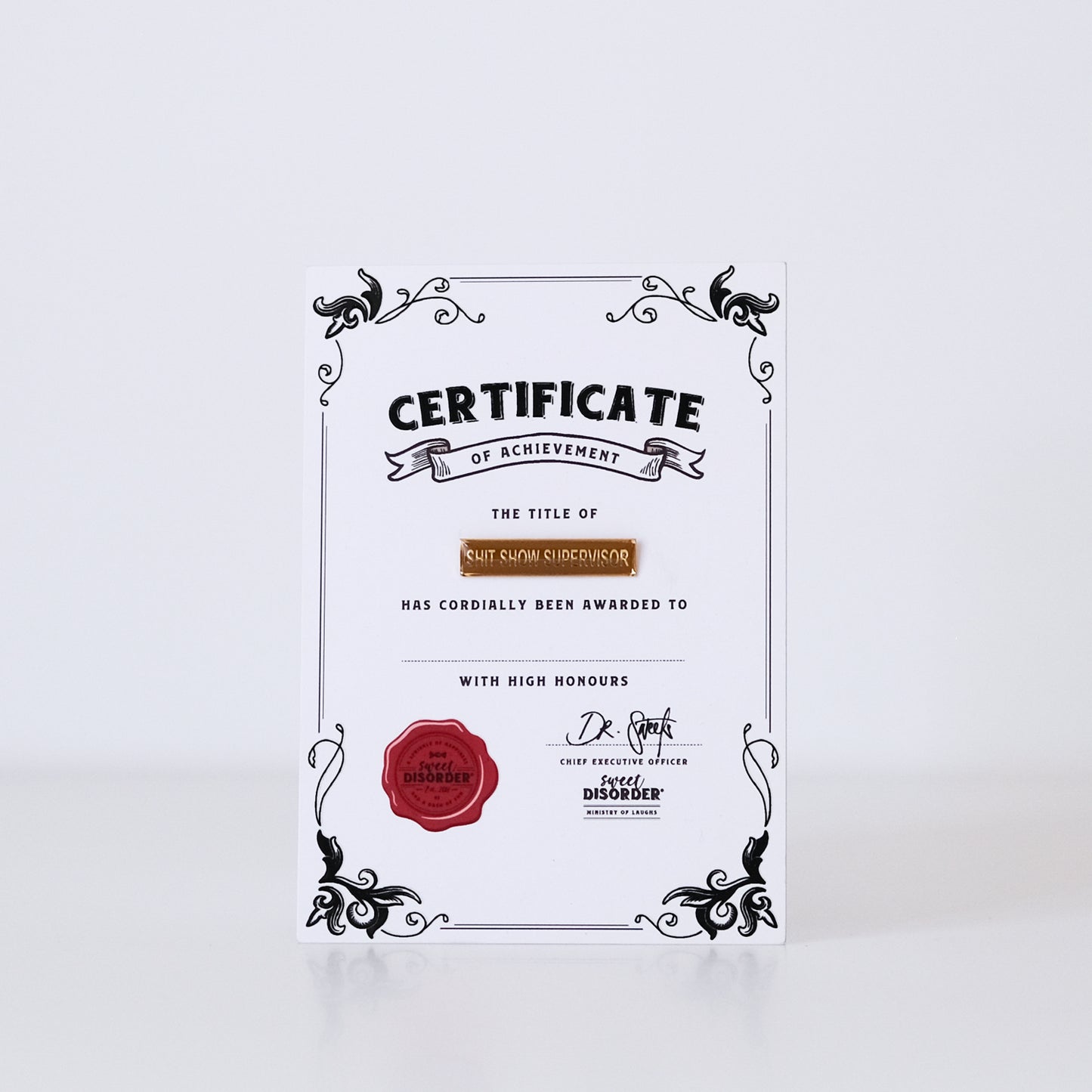 Shit Show Supervisor Award Badge