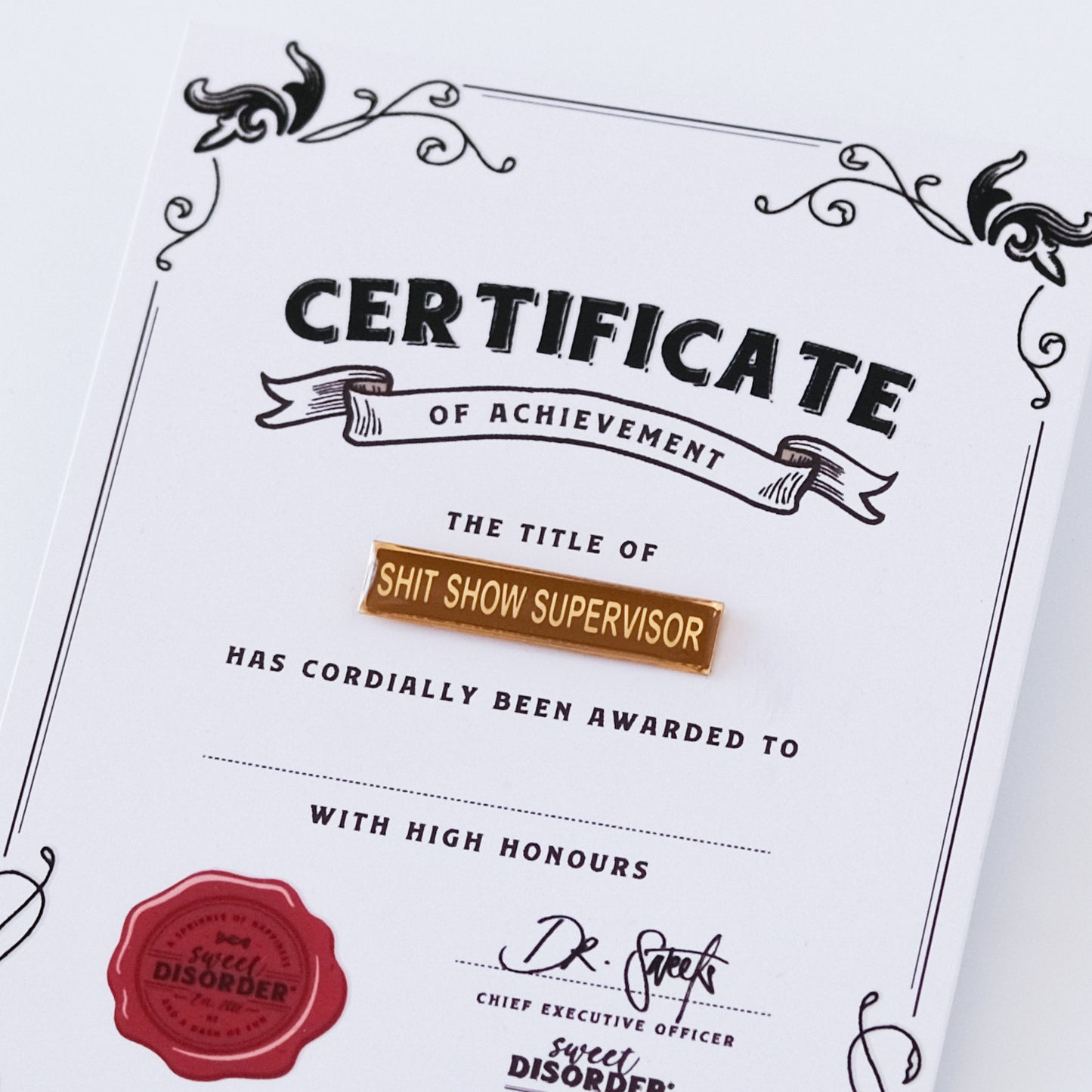 Shit Show Supervisor Award Badge