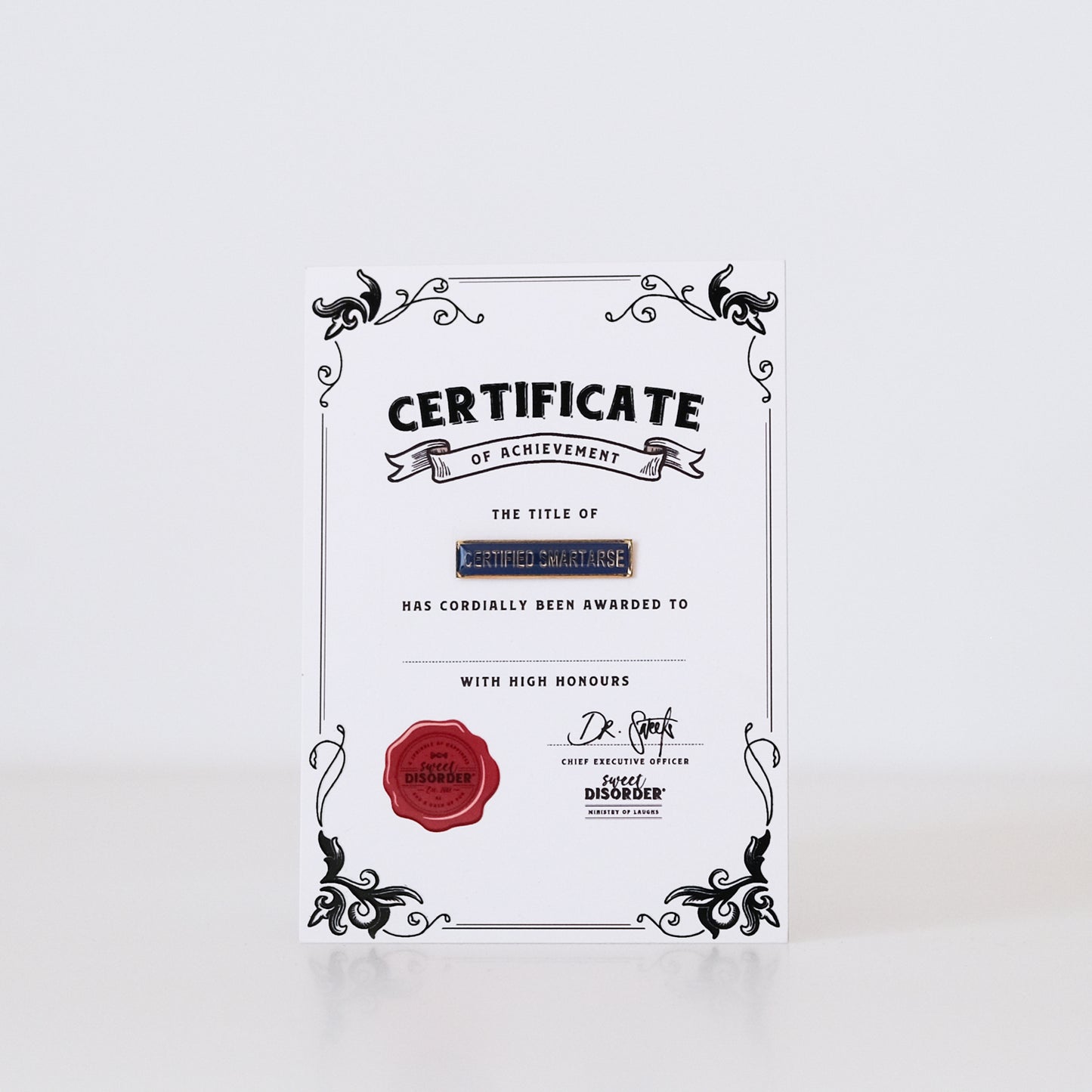 Certified Smartarse Award Badge