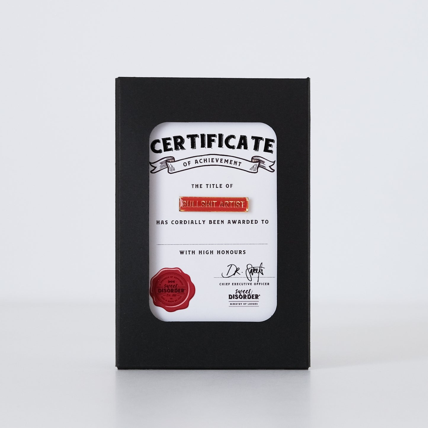Bullshit Artist Award Badge