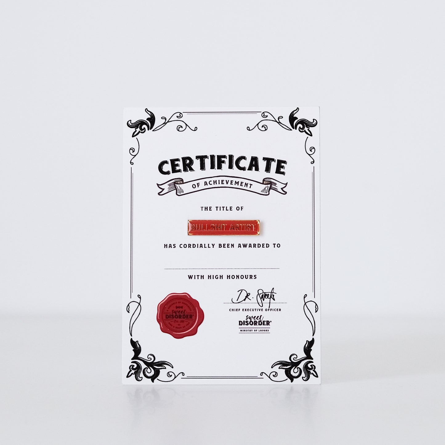 Bullshit Artist Award Badge