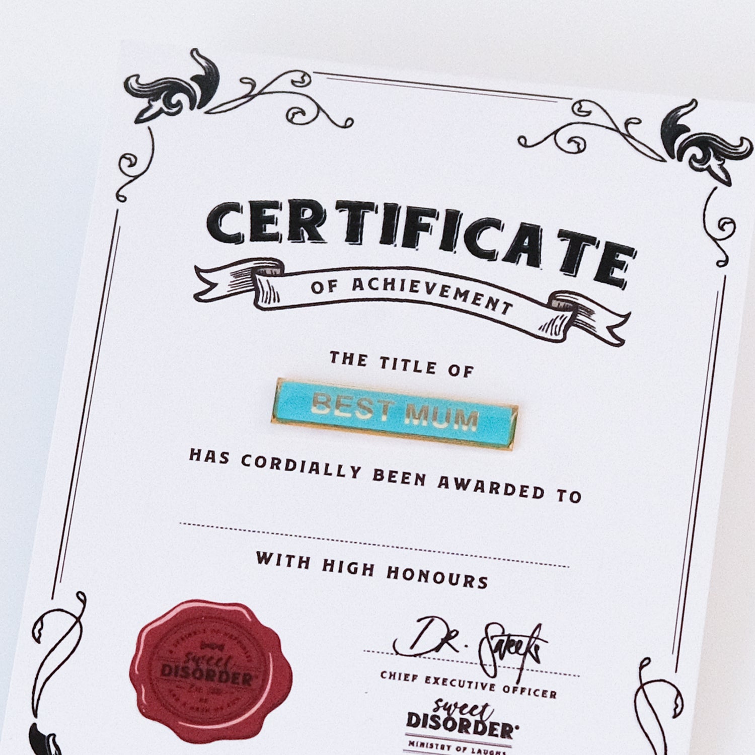 Best Mum Award Badge