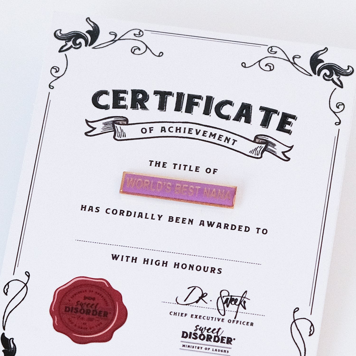 World's Best Nana Badge