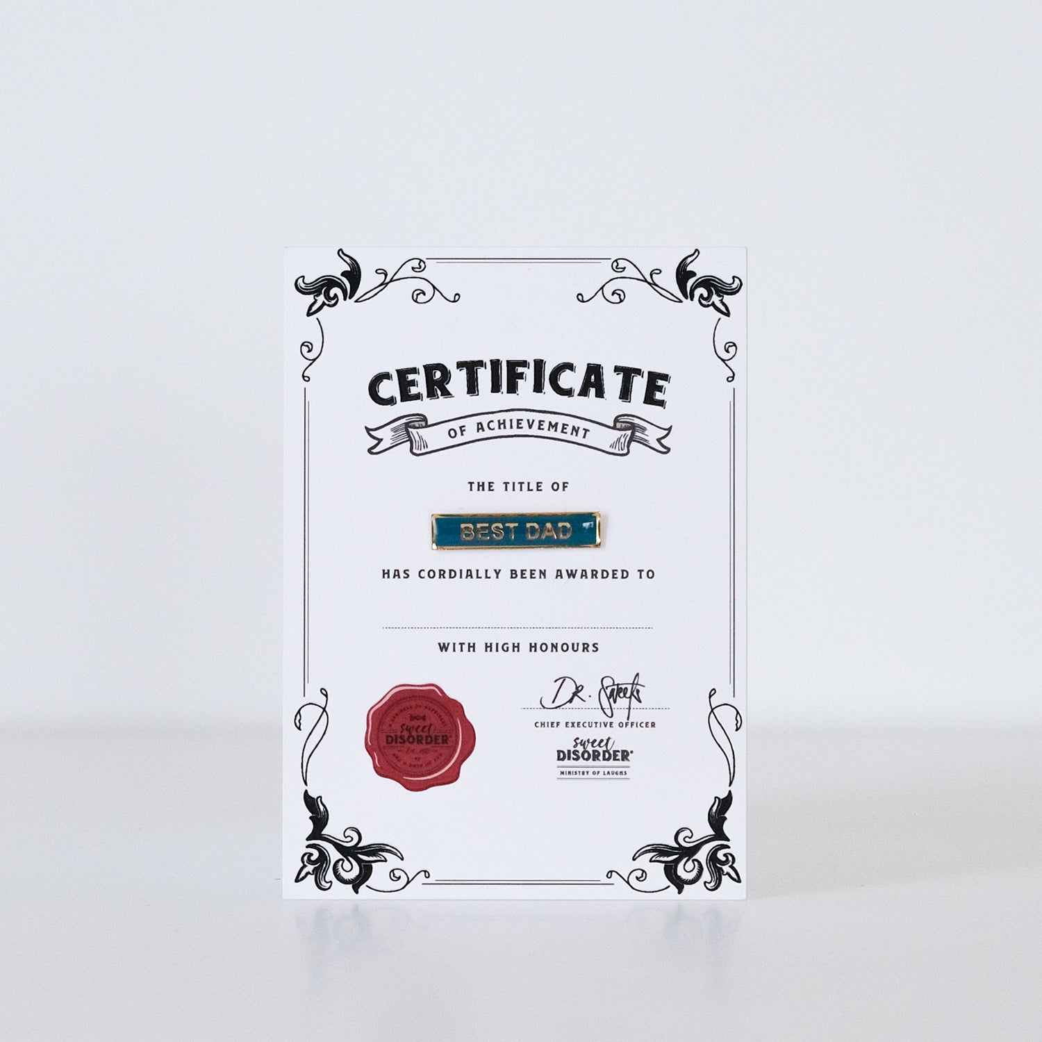 Best Dad Award Badge