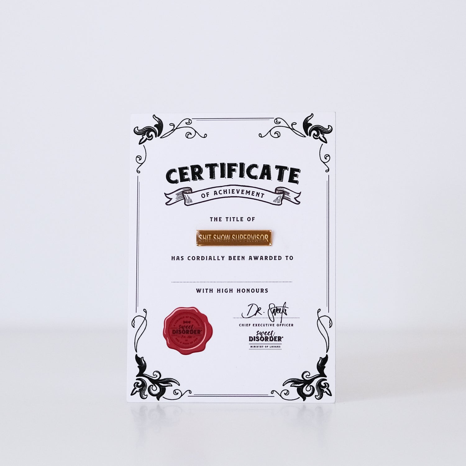 Shit Show Supervisor Award Badge