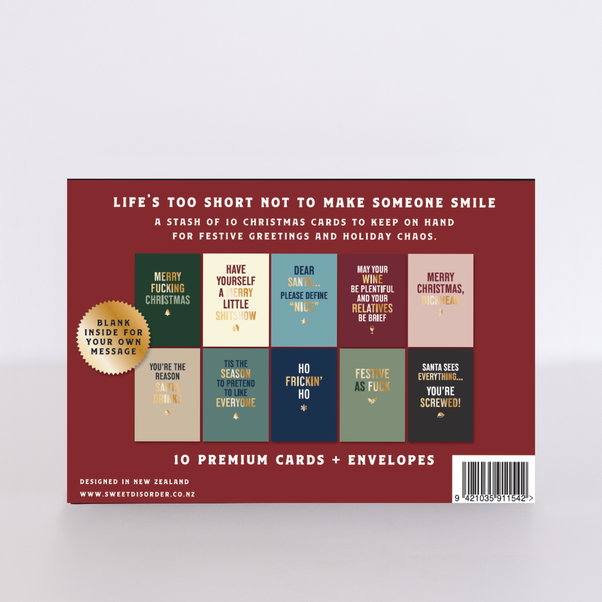 EMERGENCY CARD STASH - CHRISTMAS EDITION